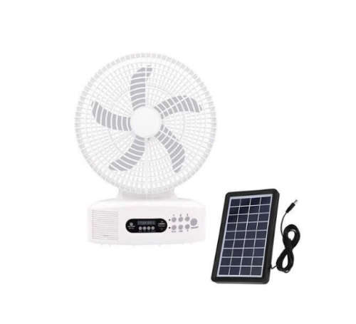 Solar Powered Rechargeable Fan