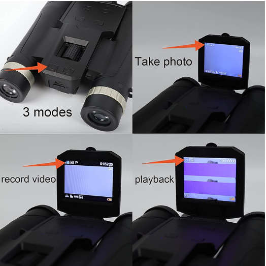 Binocular Recording Telescope Digital Camera
