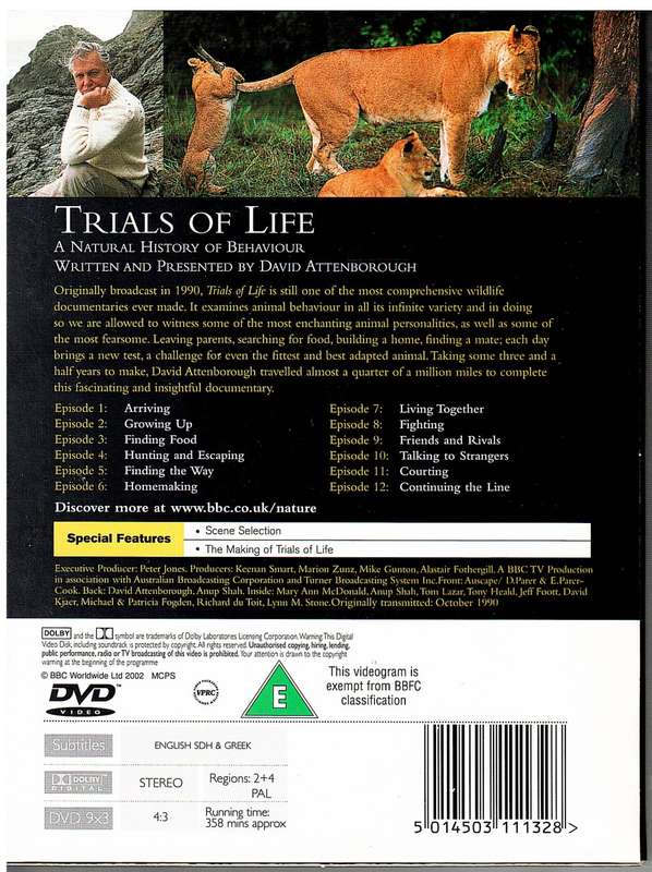 Trials of Life The Complete Series 4 DVD Set