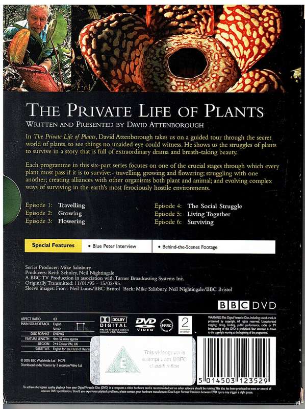 The Private Life of Plants 2 DVD Set