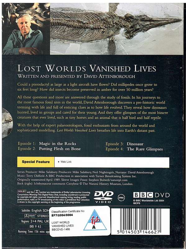Lost Worlds Vanished Lives DVD