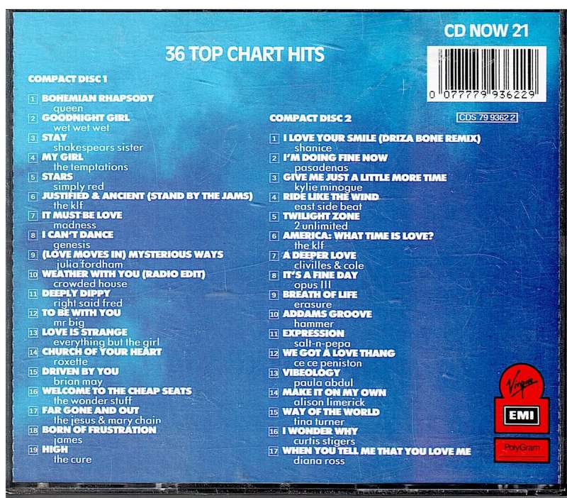 Various Artists - Now That's What I Call Music 21 (Double CD) UK IMPORT