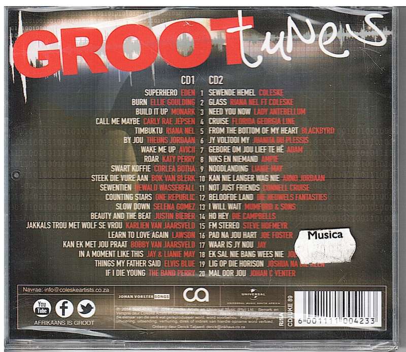 Various Artists - Groot Tunes Vol 1  (2 CD Set)