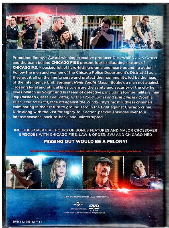 Chicago P.D. Seasons One - Four 22 DVD Set