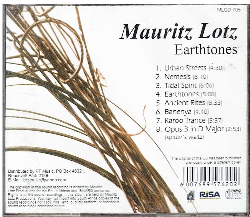 Mauritz Lotz - Earthtones CD Remastered