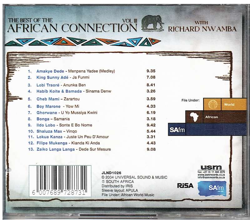 Various Artists - The Best of the African Connection with Richard Nwamba Vol 3 CD