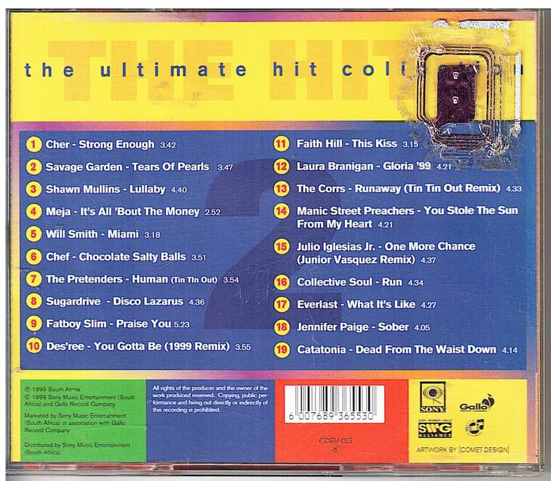 Various Artists - The Hits Vol 2 CD