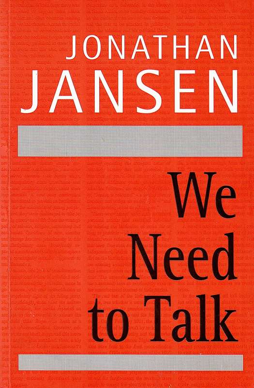 We Need To Talk - Jansen, J
