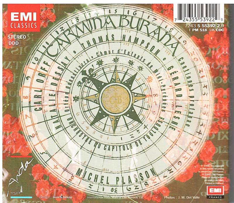 Orff - Carmina Burana CD (Digipak with 34 page booklet)