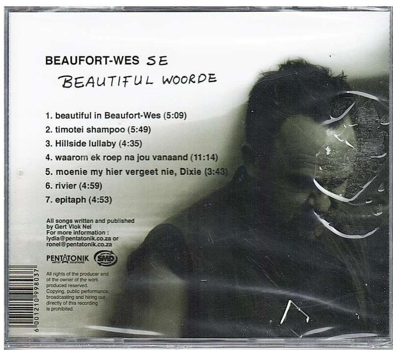 Gert Vlok Nel - Beaufort-wes se Beautiful Woorde CD (NEW)
