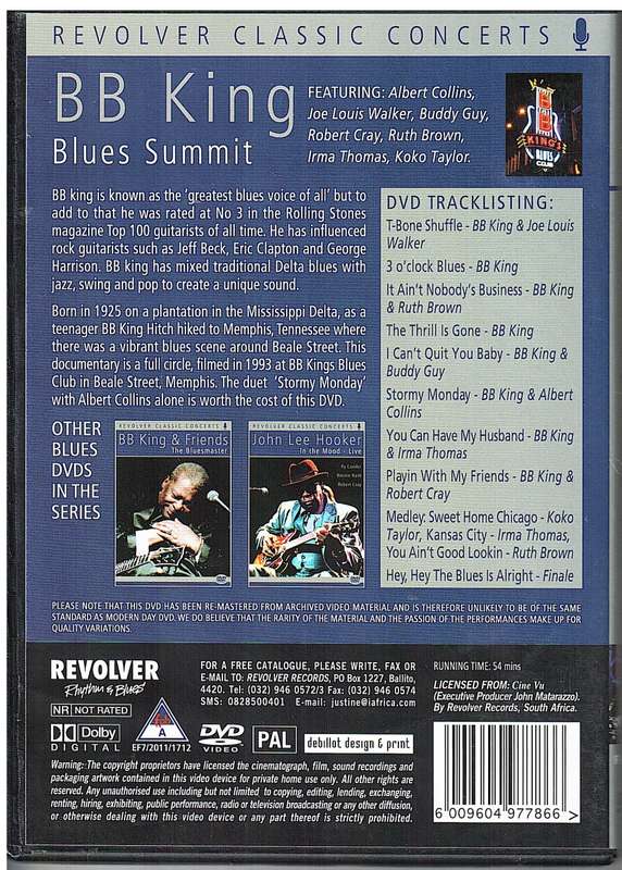 BB King - Blues Summit DVD (Revolver Classic Concerts)