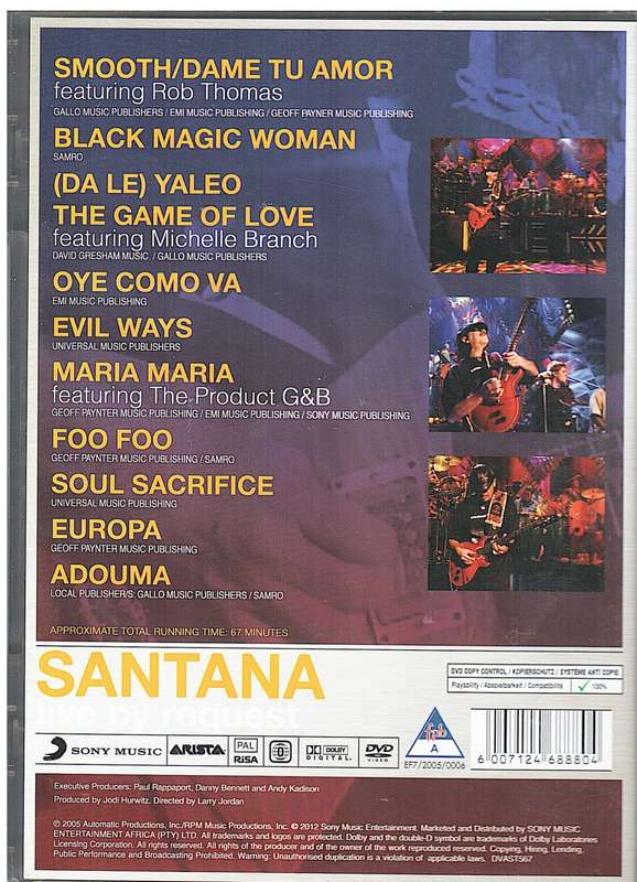 Santana - Live by Request DVD