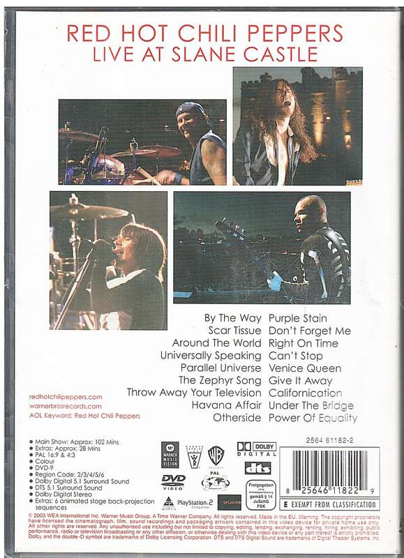 Red Hot Chili Peppers- Live at Slane Castle DVD