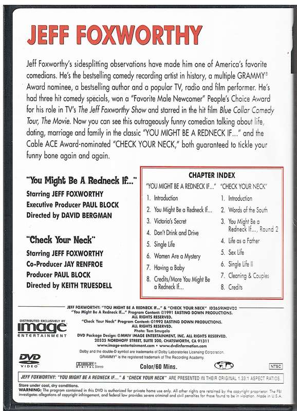 Jeff Foxworthy - `You Might Be A Redneck If...` & `Check Your Neck` DVD