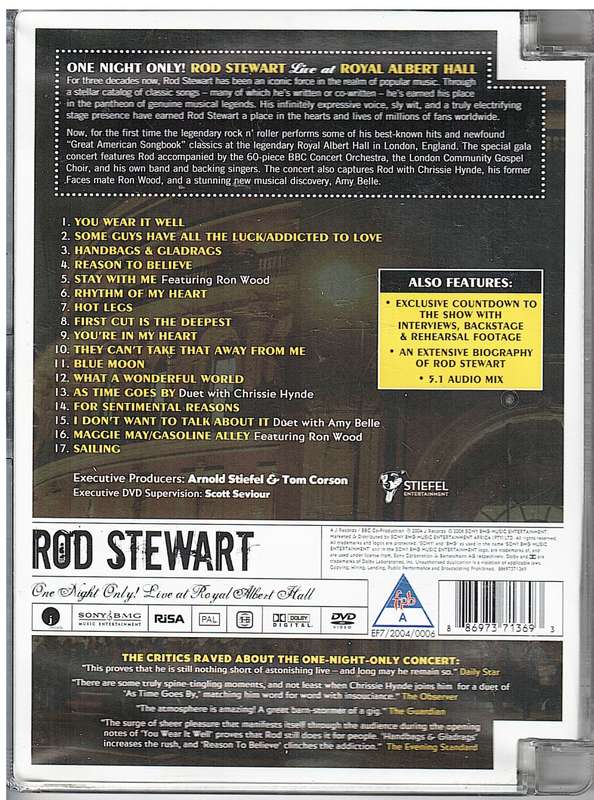 Rod Stewart - One Night Only! Live at Royal Albert Hall 2004 DVD
