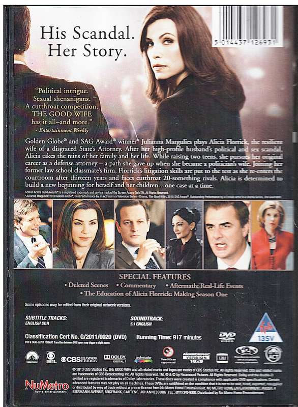 The Good Wife Season 1 6 DVD Box