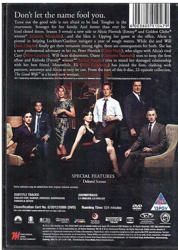 The Good Wife Season 3 6 DVD Box