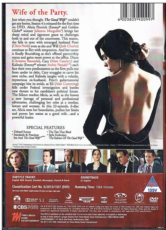 The Good Wife Season 4 6 DVD Box