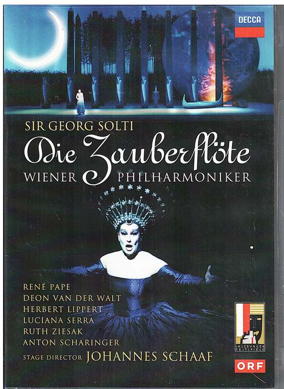 Mozart - Die Zauberflote (Sir Georg Solti with Wiener Philharmoniker) 2 DVD Set