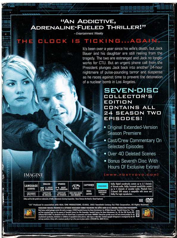 24 Season Two 7 DVD Collection