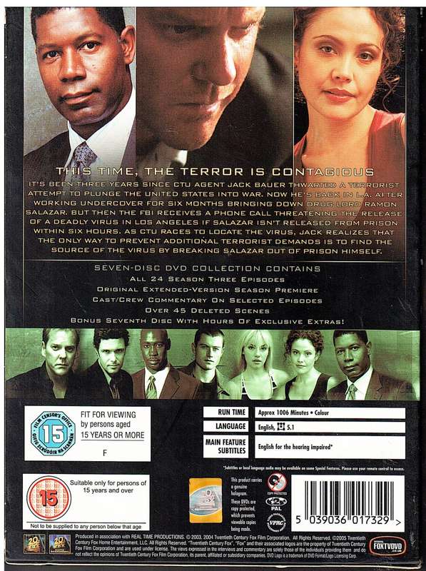 24 Season Three 7 DVD Collection
