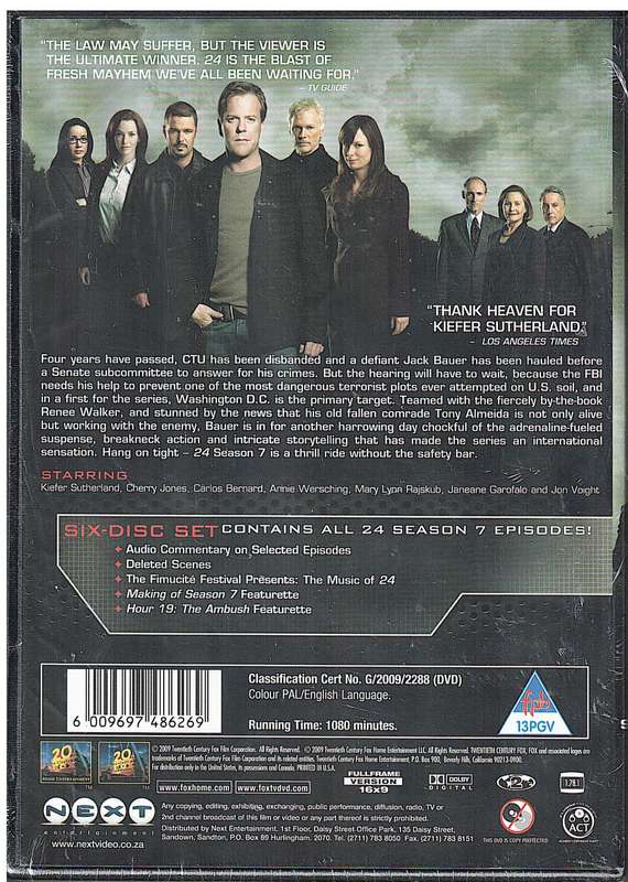 24 Season 7 6 DVD Set