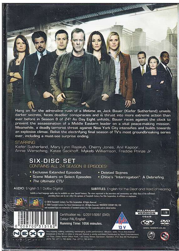 24 Season 8 6 DVD Set