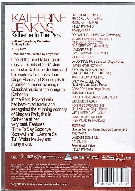 Katherine Jenkins - Katherine In The Park DVD