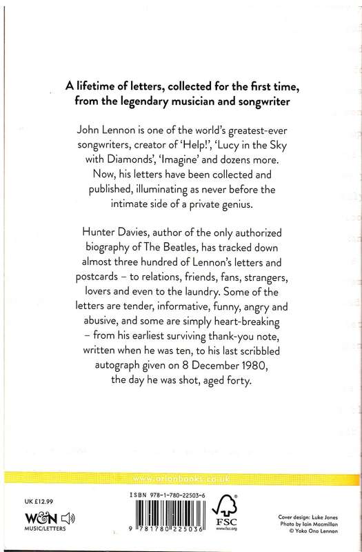 The John Lennon Letters - Hunter Davies (Ed.)