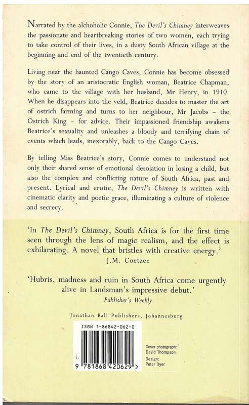 The Devil's Chimney - Anne Landsman [INSCRIBED BY AUTHOR]