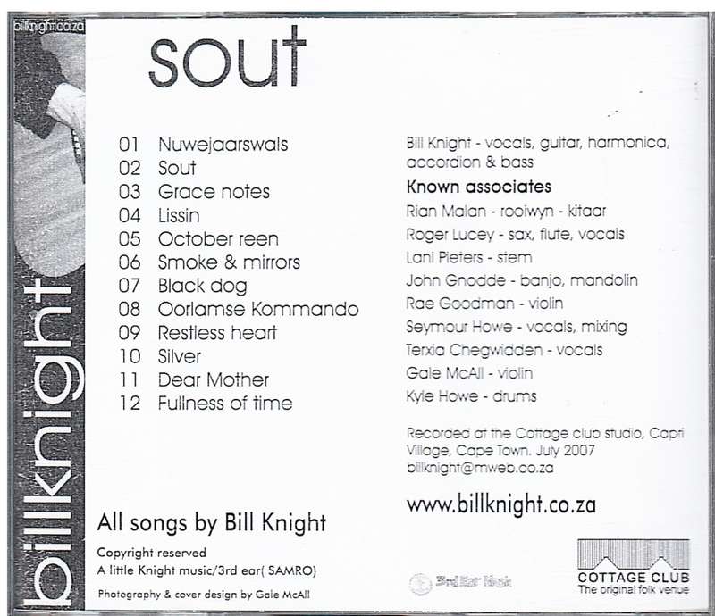 Bill Knight - Sout CD