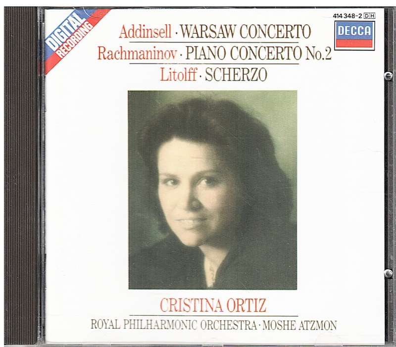 Cristina Ortiz - Addinsell/Rachmaninov/Litolff CD (with Royal Philharmonic, Moshe Atzmon - Cond.)