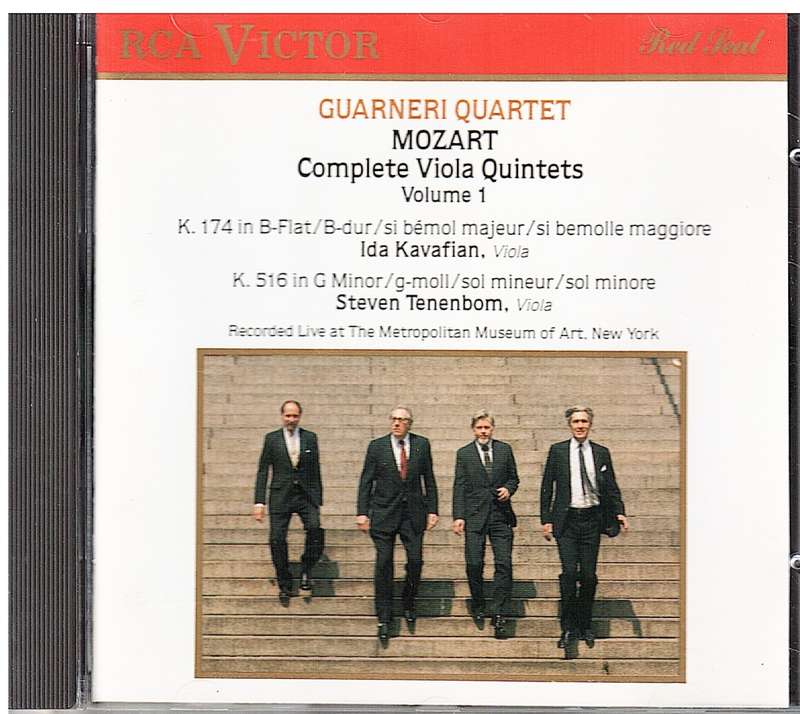 Guarneri Quartet - Mozart Complete Viola Quintets (K 174/K 516) CD