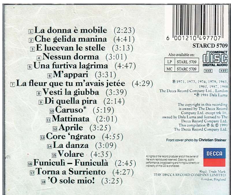 The Essential Pavarotti CD