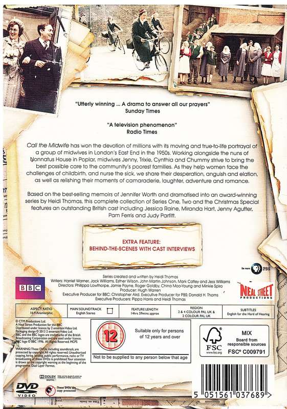 Call the Midwife Series 1, 2 &Christmas Special DVD Box Set
