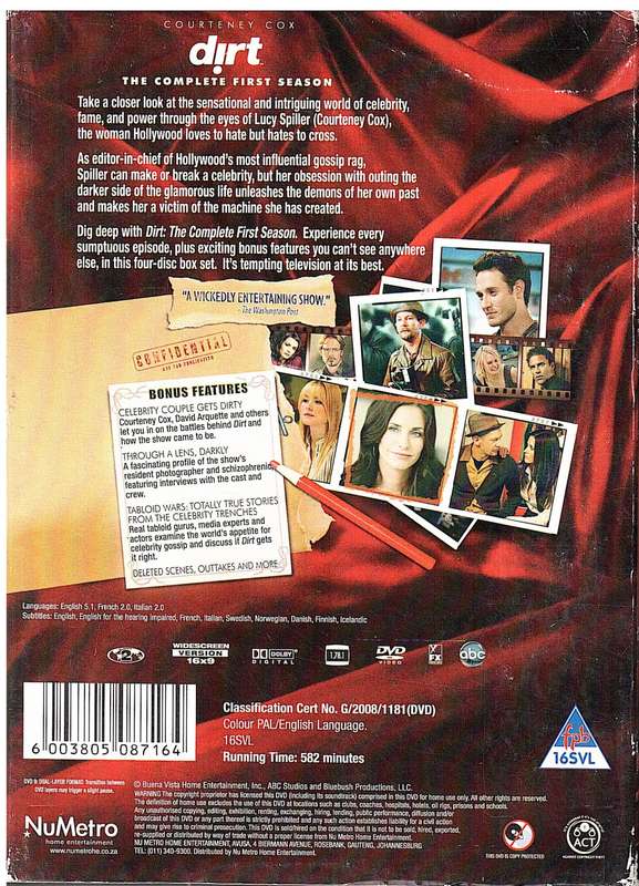 Dirt - The Complete First Season 4 DVD Box set