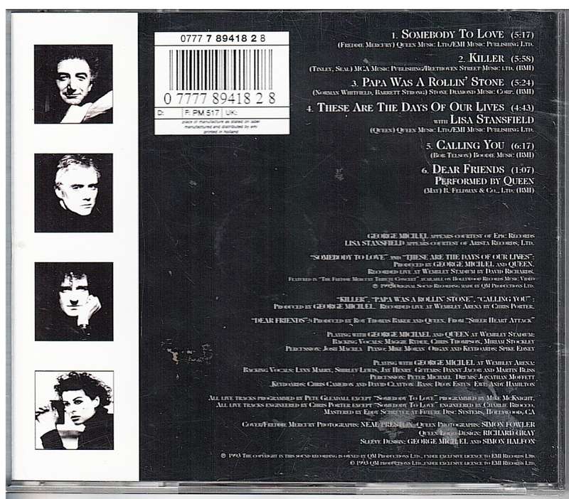 George Michael and Queen with Lisa Stansfield - Five LIve CD (EP)