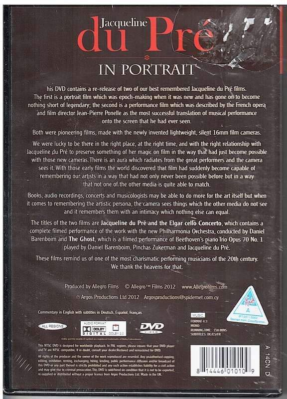 Jacqueline du Pre: In Portrait DVD (2 Films)