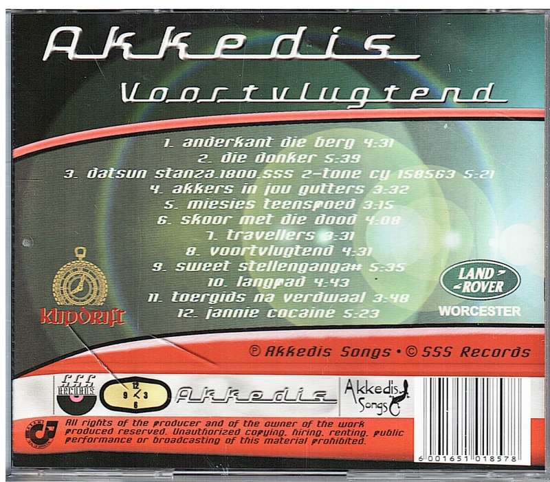 Akkedis - Voortvlugtend CD