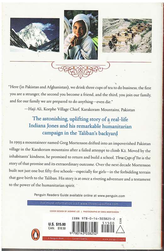 Three Cups of Tea: One Man`s Mission To Promote Peace...One School at a Time - Greg Mortenson & Davi
