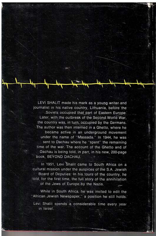 Beyond Dachau: Memories, Reflections - Levi Shalit