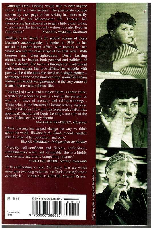 Walking in the Shade: Volume Two of My Autobiography, 1949-1962 - Doris Lessing