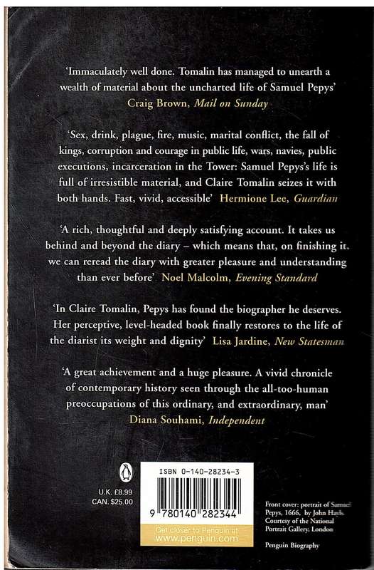 Samuel Pepys: The Unequalled Self - Claire Tomalin