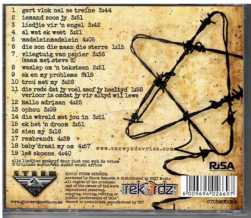 Piet van Wyk de Vries - Die Geheime Wereld van...CD
