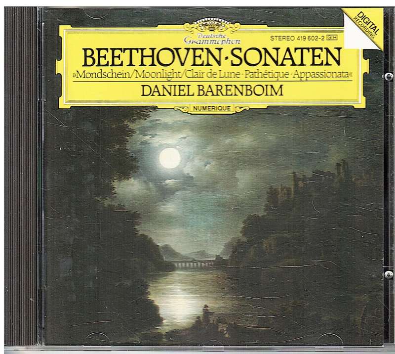 Beethoven: Sonaten - Daniel Barenboim (Moonlight/Claire de Lune/Pathetique/Appasionata) [IMPORT]