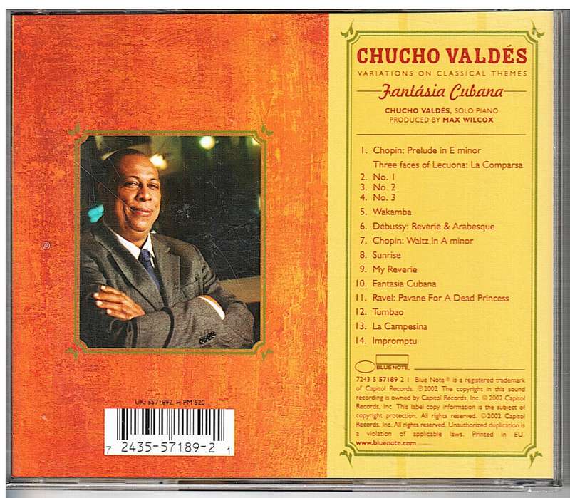 Chucho Valdes - Fantasia Cubana: Variations on Classical Themes CD [IMPORT]