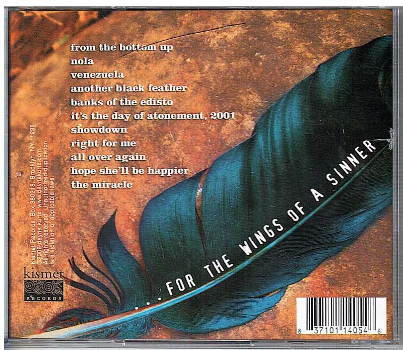 Dayna Kurtz - Another Black Feather CD