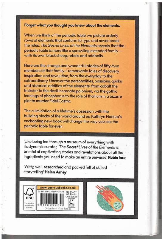 The Secret Lives of the Elements - Kathryn Harkup