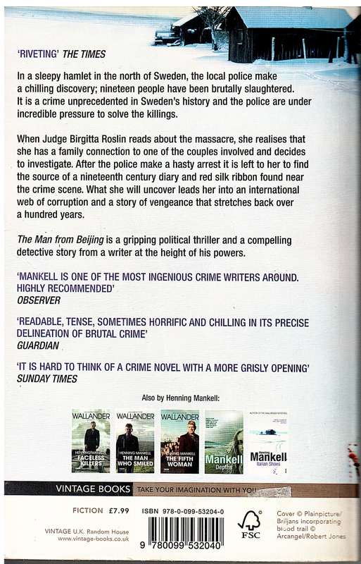 The Man From Beijing- Henning Mankell