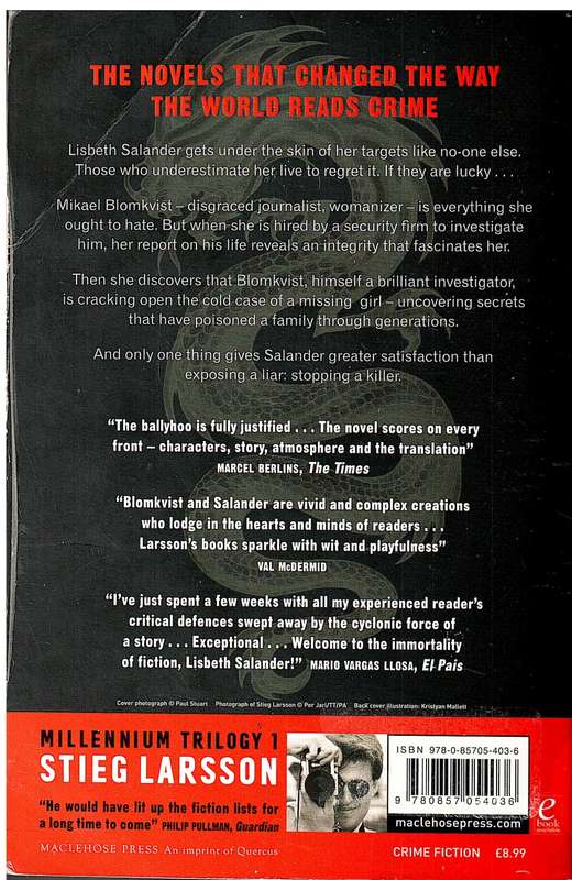 The Girl With The Dragon Tattoo - Stieg Larsson [Millenium I]